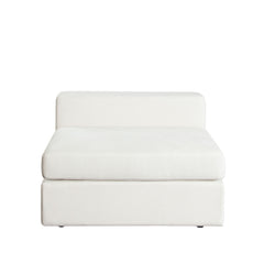 Diamond Sofa The Muse Modular Collection Sectional in Mist White Performance Fabric
