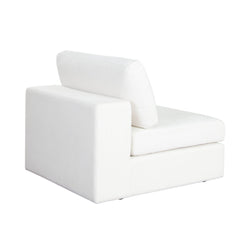Diamond Sofa The Muse Modular Collection Sectional in Mist White Performance Fabric