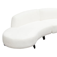 Diamond Sofa The Vesper Curved Modular Collection 2pc Modular Curved Armless Chaise