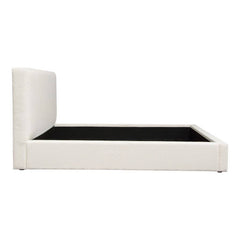 Cloud 43" Low Profile Eastern King Bed in Ivory Boucle Fabric by Diamond Sofa
