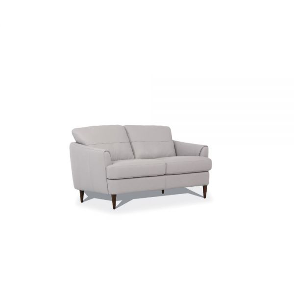 Acme Helena Loveseat Pearl Gray Leather