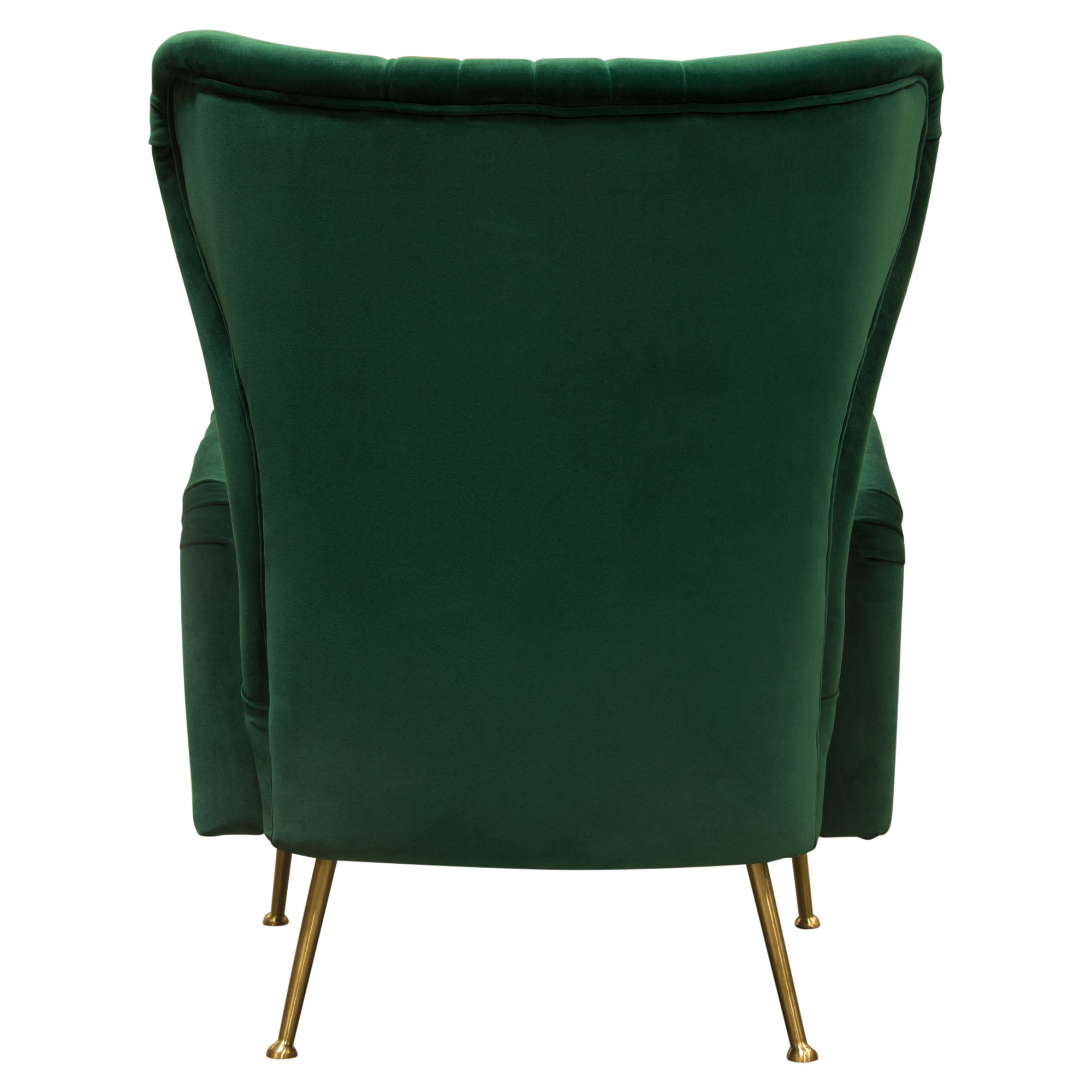 Diamond Sofa Ava Chair in Emerald Green Velvet with Gold Leg
