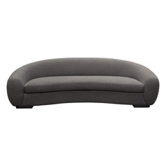 Diamond Sofa Pascal Sofa in Charcoal Boucle Textured Fabric with Contoured Arms & Back