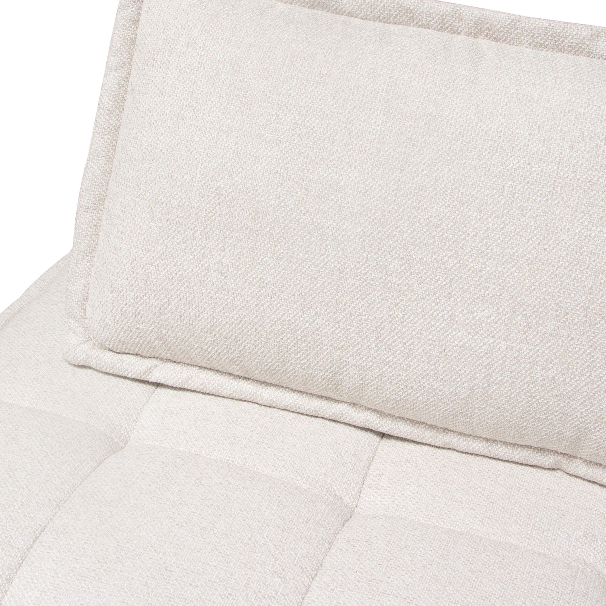 Diamond Sofa The Platform Square Lounger Light Sand Polyester Fabric