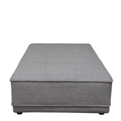 Diamond Sofa Slate Lounge Seating Platform with Moveable Backrest Supports in Grey Polyester Fabric